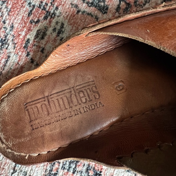 Mohinders women’s slides size 9 brown leather - Picture 3 of 5